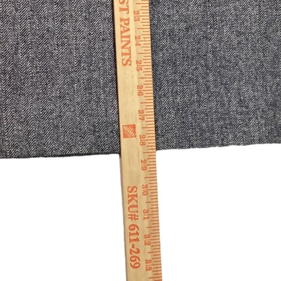 Vintage Pendleton Blue Gray Herringbone Wool Skirt - Size 14 - Picture 5 of 6
